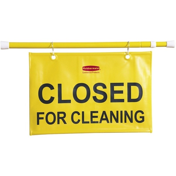 Closed for Cleaning, 13" x 50", Hanging